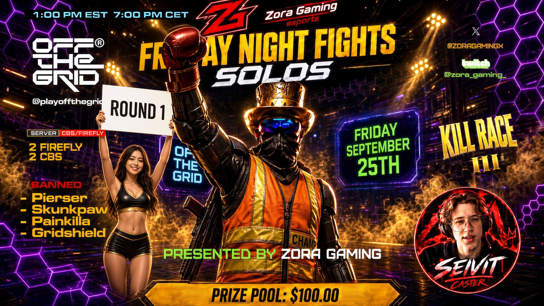 Kill Race III official tournament artwork