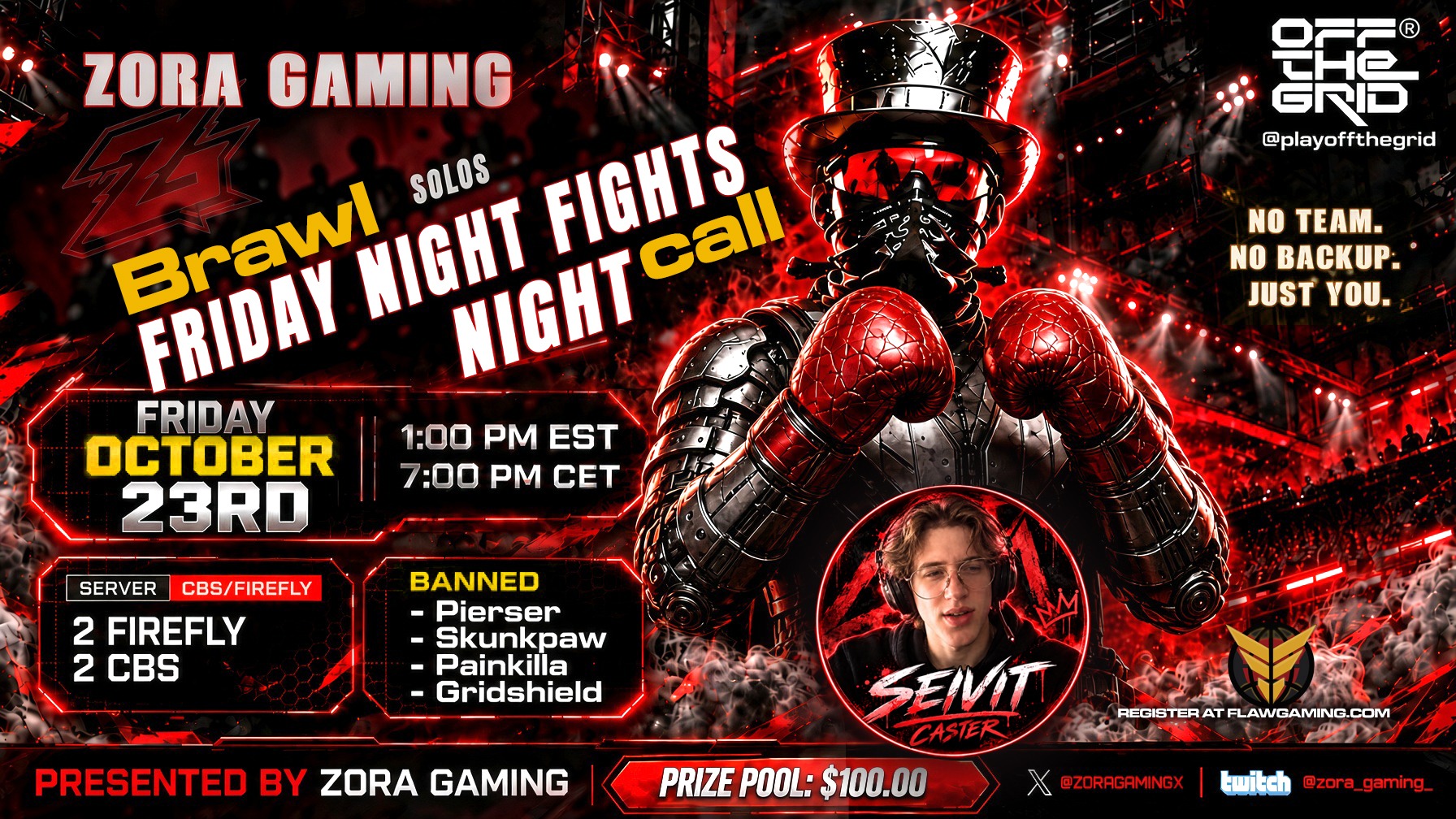 Friday Night Fights: Brawl Night Call official tournament artwork
